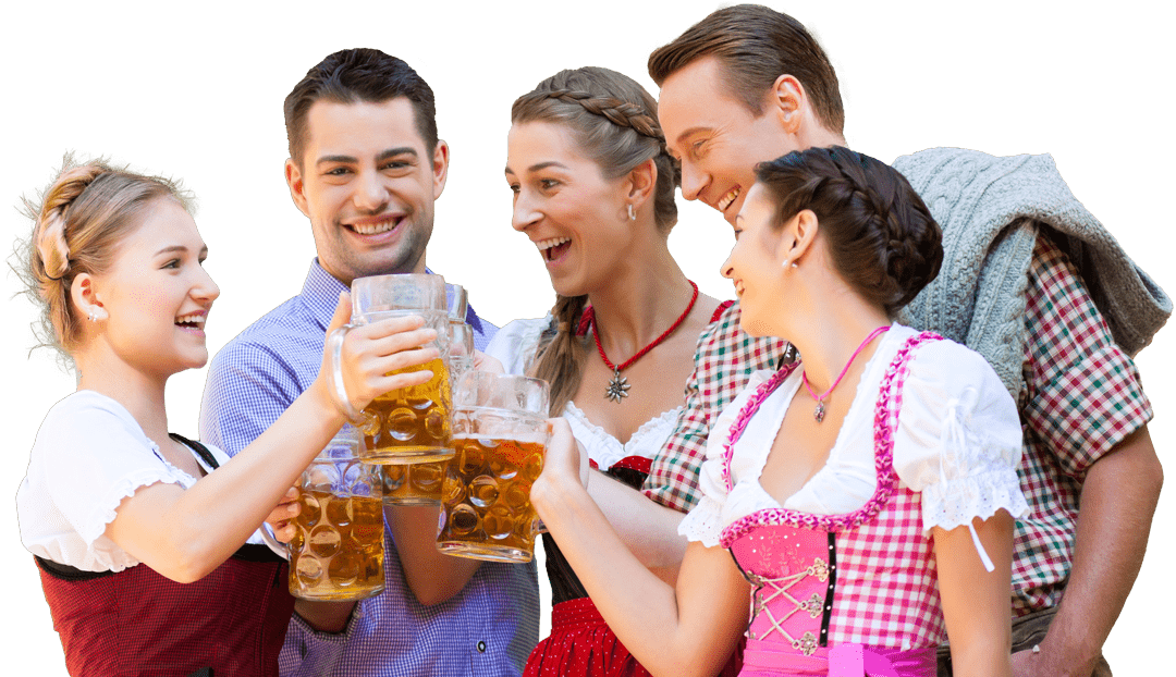 two-guys-three-girls-enjoying-oktoberfest-beers
